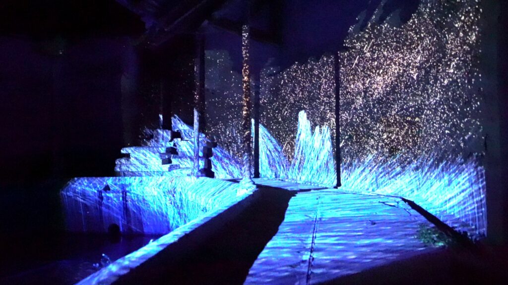 Yukao Nagemi et Chia-Wen Tsai (visuels), Christine Gandois (voix), Lola Ajima, Bruno Bernard et Nicolas Bralet (art sonore)/Lavoir de Bethléem/(c) Sébastien Mathelier