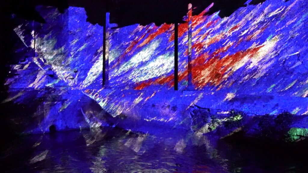 Yukao Nagemi et Chia-Wen Tsai (visuels), Christine Gandois (voix), Lola Ajima, Bruno Bernard et Nicolas Bralet (art sonore)/Lavoir de Bethléem/(c) Sébastien Mathelier